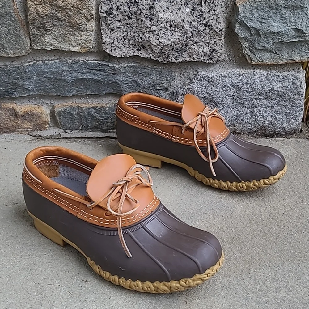 L.L.Bean wide width moccasin low duck boots